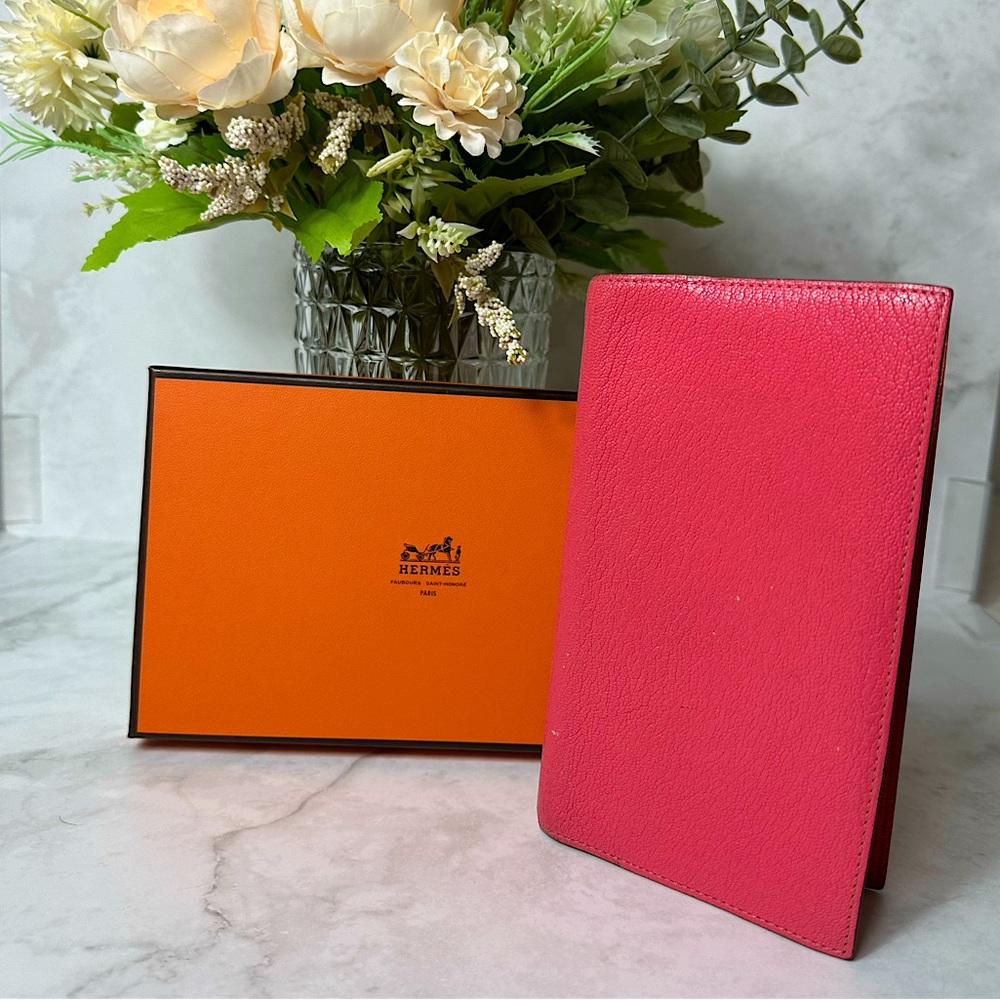 HERMES PINK & ORANGE AGENDA WITH BOX